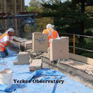 masonry work on yerkes observatory