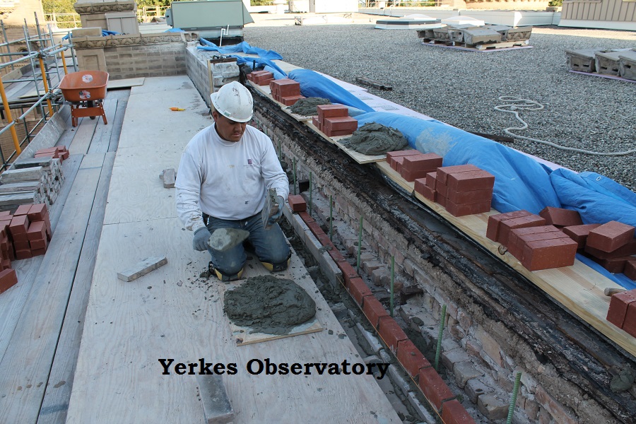 Yerkes observatory masonry work